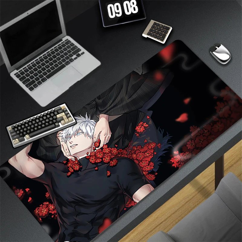 Japan Hot Anime Mouse Pad PC Cool Gaming Keyboard Rug XXL Jujutsu Kaisen Gojo Mousepad Laptop Extended Desk Mat New Gamer Carpet