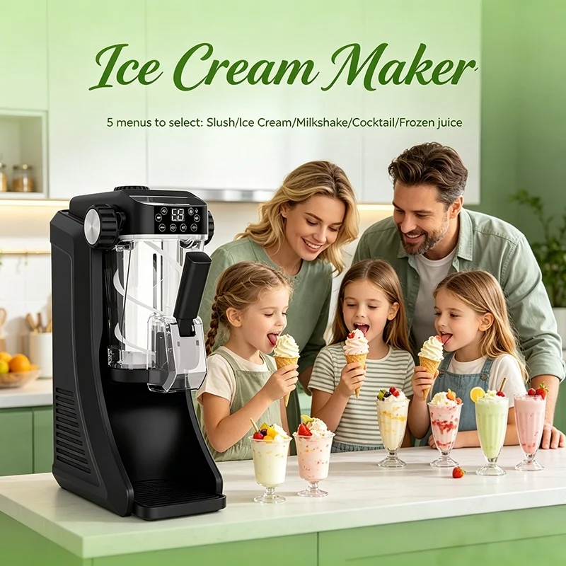 Automatic Gelato Machine Ice Cream Maker for Home Barbecue and Wedding Party Events Commercial Soft Ice Cream Machine