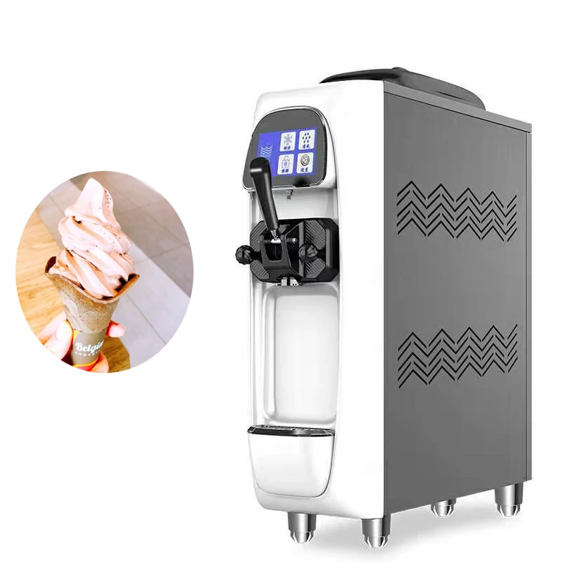 Multi-Color Mini 16-18L/H Desktop Soft Serve Ice Cream Dispenser Machine Single Flavor Ice Cream Machine for Sale