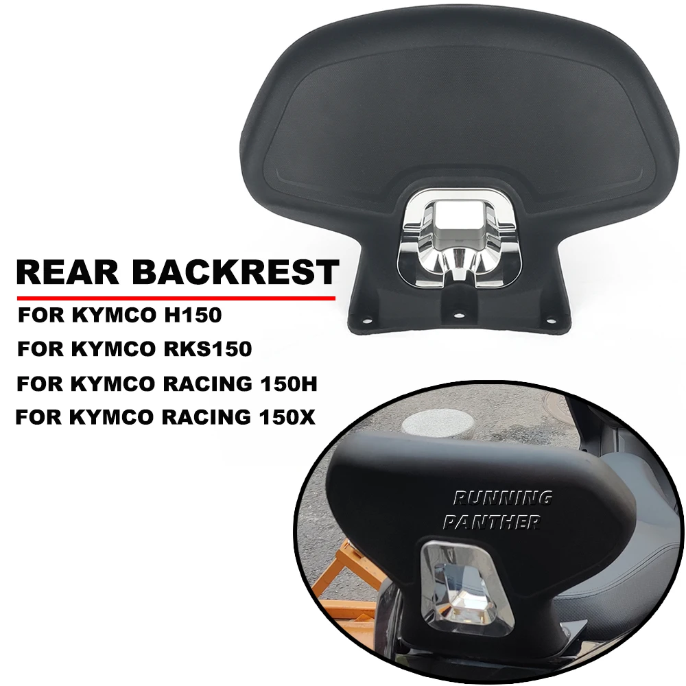 FOR KYMCO H150 RKS150 Racing 150H 150X Racing150H Racing150X Motorcycle Black Rear Passenger Seat Backrest Back Rest Cushion Pad