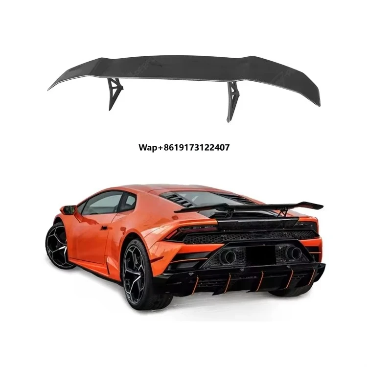 

ES Carbon Fiber Single Deck Spoiler for LP610 Upgrade to V Style Rear Wing Car Accessories