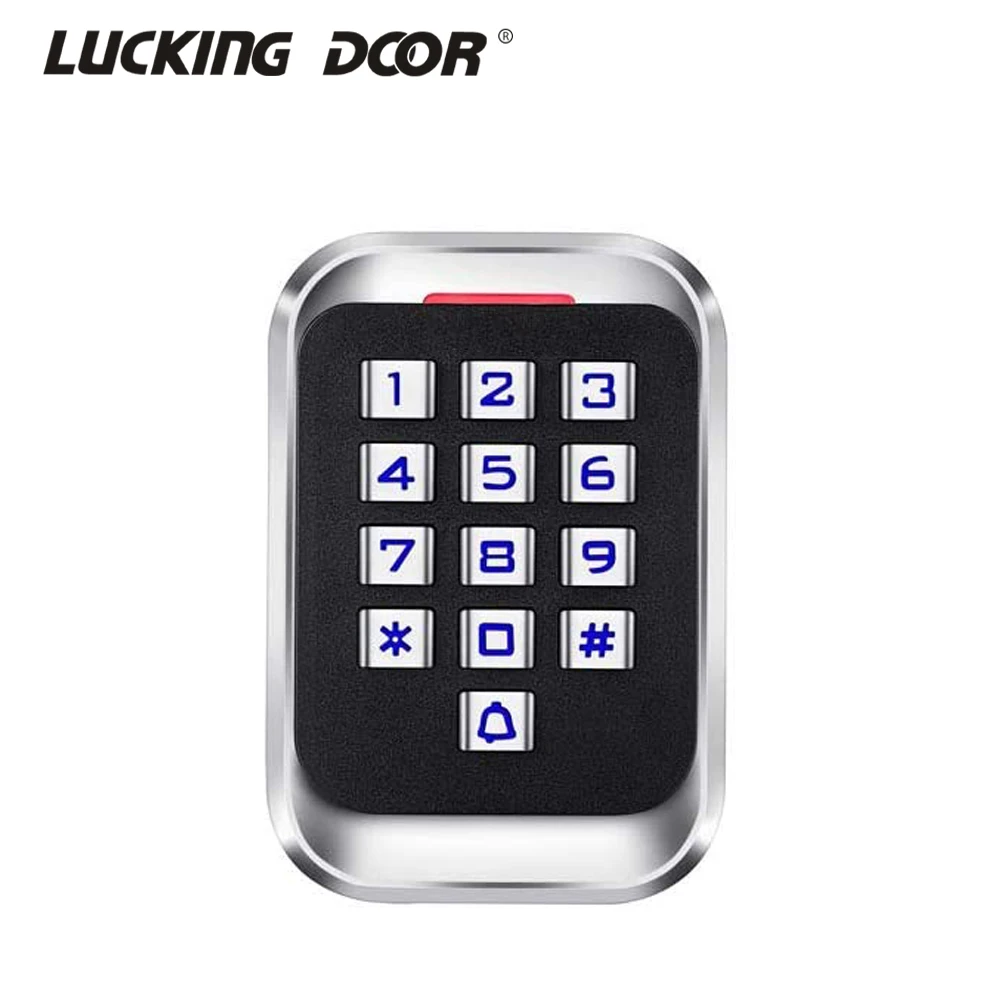 IP68 Waterproof Metal Case RFID ID Keypad Single Door Stand-Alone Access Control Machine Wiegand 26 bit I/O 2000 users