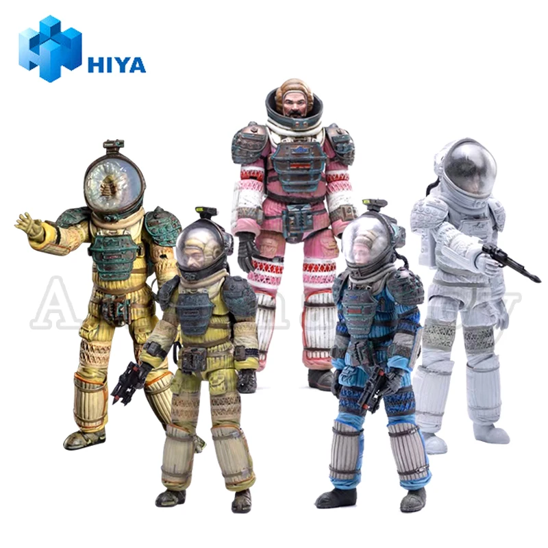 HIYA 1/18 4inch Action Figure Exquisite Mini Series ALIEN Kane In Spacesuit Anime For Gift Free Shipping