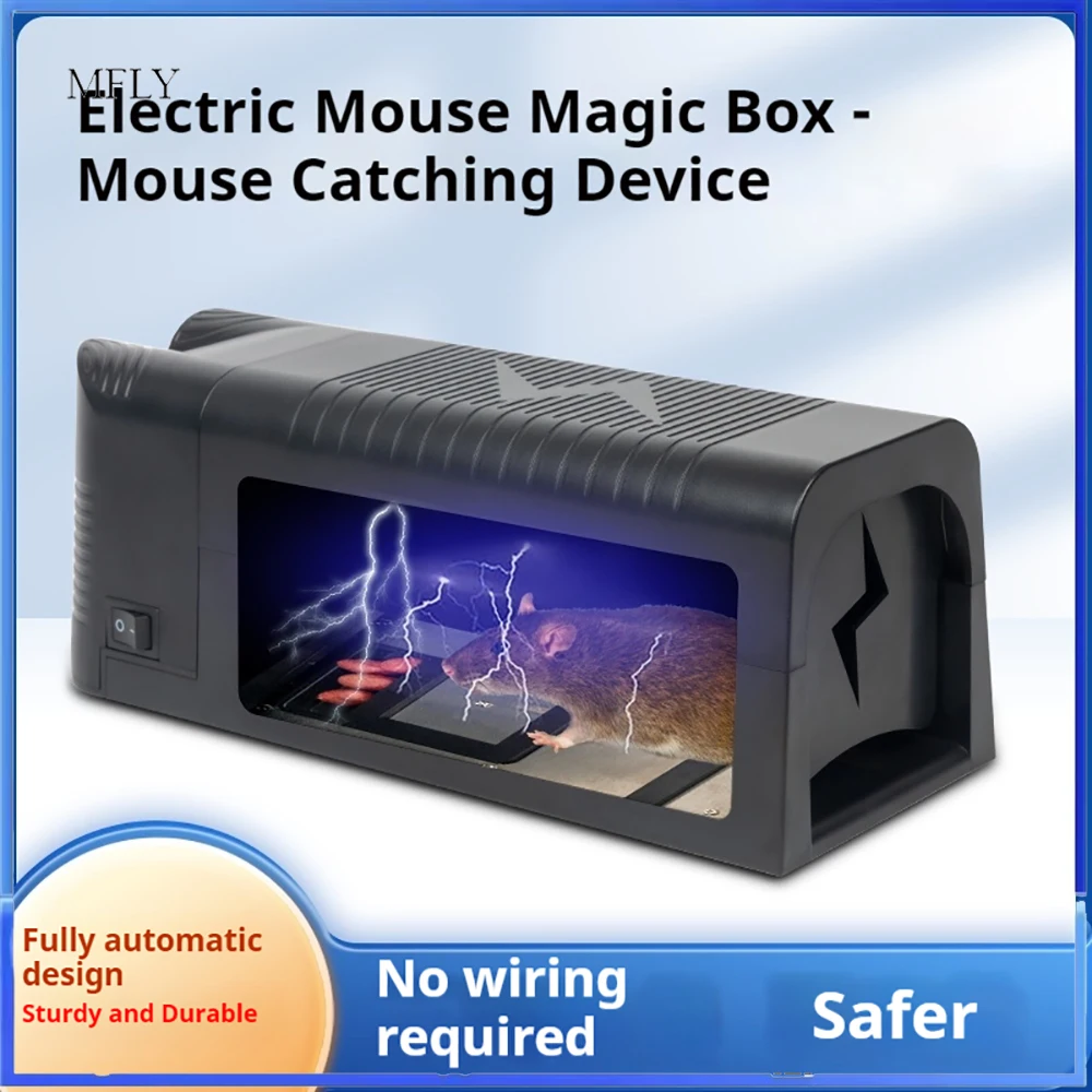 

High Voltage Mousetrap Dual Power Supply Indoor Outdoor Mousetrap High Voltage Mouse Trap