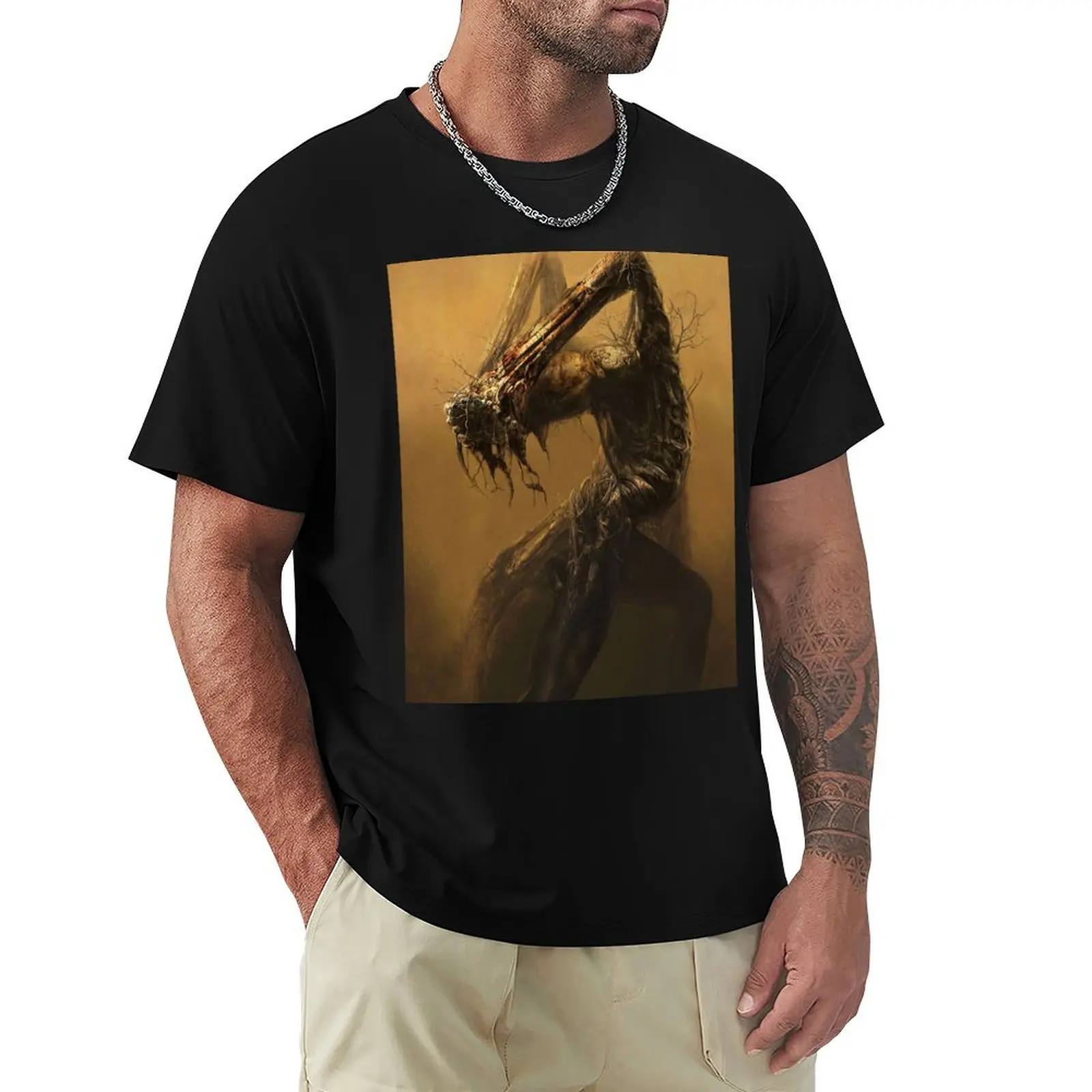 Untitled (Despair) by Zdzislaw Beksinski T-Shirt Comfortable Basic Crew Neck Tee