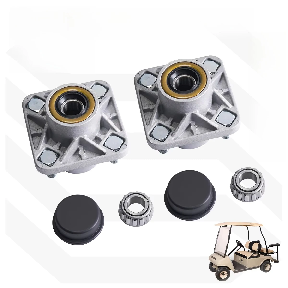 Club Car DS 98mmBearing Housing Golf Cart Bearing Accessory Wheel Hub Assembly Standard Fit 11011102 1011153