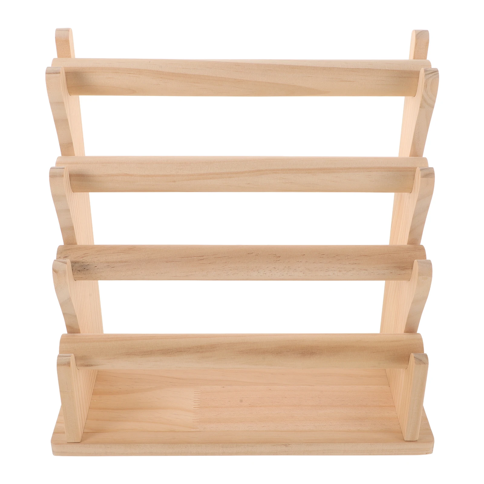 

4 Tier Wooden Bracelet Holder Sturdy Bangle Display Stand Organizer Rack For Watches Necklaces Hair Accessories Household