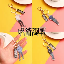 Jujutsu Kaisen Gojo Satoru Acrylic Model Anime Keychain Itadori Yuji Nobara Megumi Key Ring Bags Car Key Pendant Fans Gifts