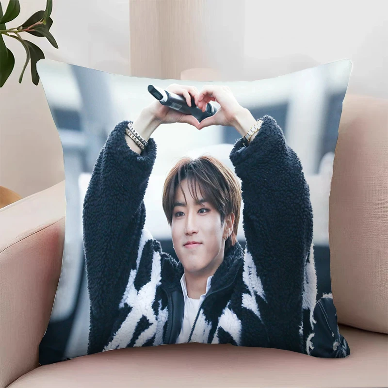 H-Han Jisung Pillowcases for Pillows 45x45 Cushion Cover for Living Room Cushions Decorative Pillowcase 40x40 Home Decor Pillow