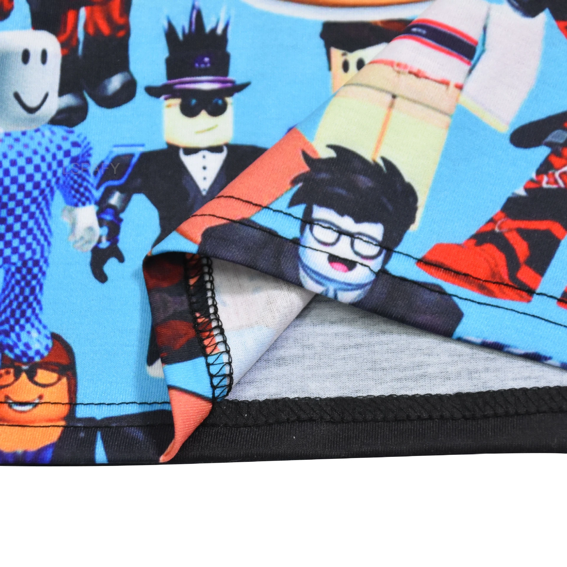 ملابس Game Roblox للأطفال المتوسطة والكبيرة ملابس منزلية بأكمام طويلة مكونة من قطعتين هدية عيد ميلاد للفتيات والأطفال والأولاد #6