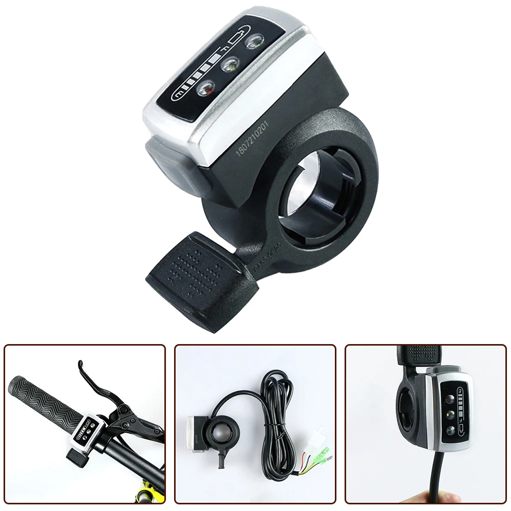 Install Battery Level Display Plastic Product Name DX Thumb Throttle Suitable For Electric Bicycles Wire E Bike