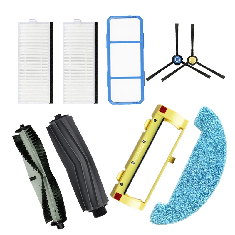 غطاء فرشاة الأسطوانة الرئيسية فرشاة جانبية فلتر HEPA ممسحة قماش لـ Polaris PVCR 0930، Ilife A7، Silvercrest SSR1، Deluxe 500، DEXP LF-800