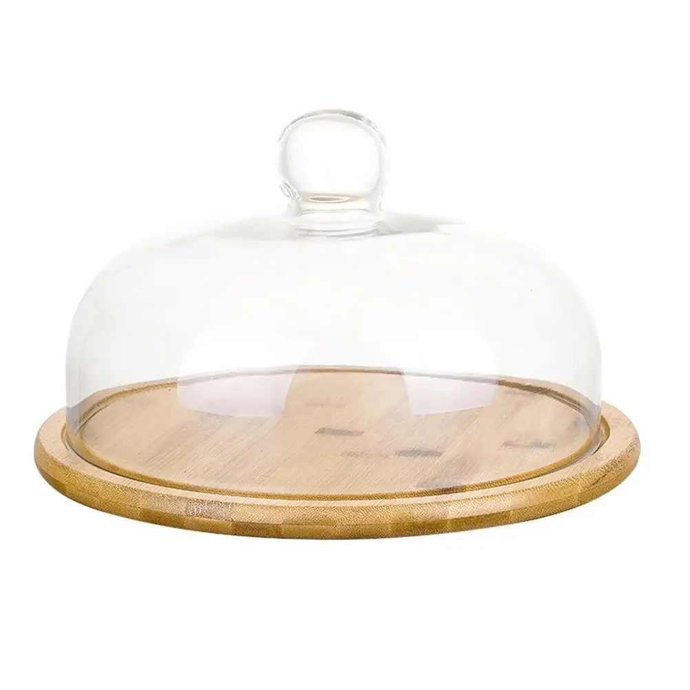 

Lid Cake Display Tray Creative Bread Plate Board Multipurpose Food Containers for