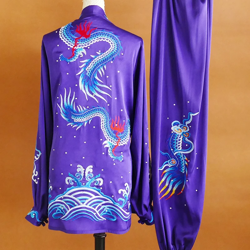 Custom Martial Arts Uniform Embroidered Tai Chi Suit Premium Kung Fu Uniform for Competitions Performances and Daily Wear