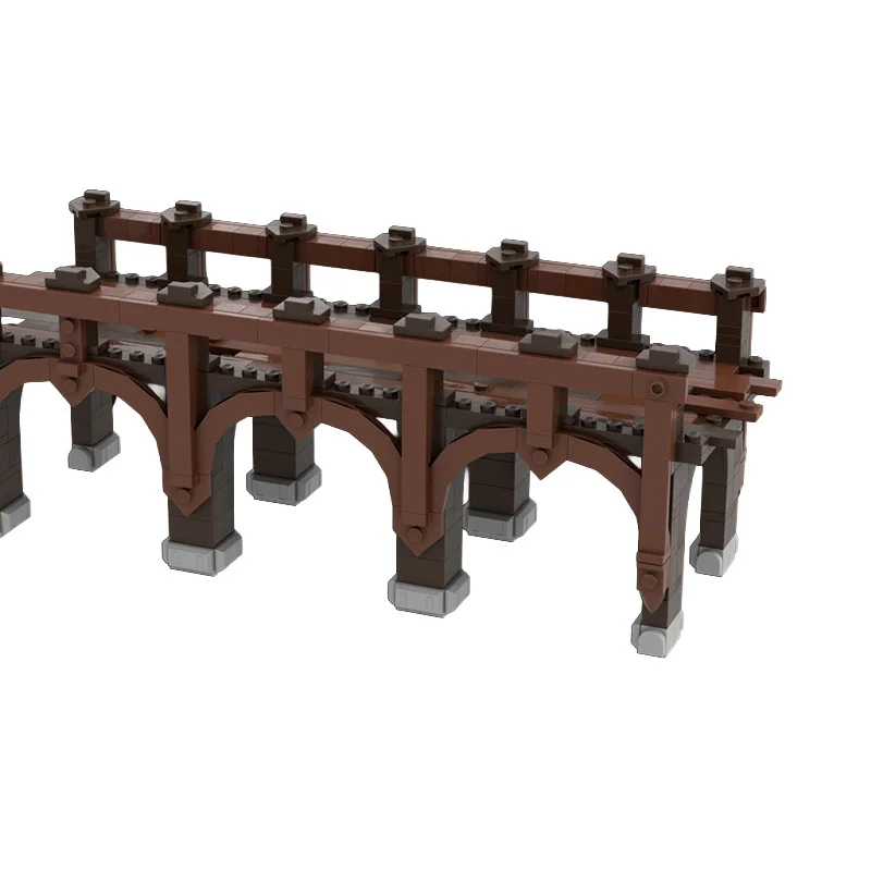 430 Pièces Pont Urbain en Bois MOC, Blocs de Construction Modulaires Personnalisables, Briques Éducatives pour Enfants, Design Populaire, Jouet DIY à Assembler pour Garçons, Cadeau