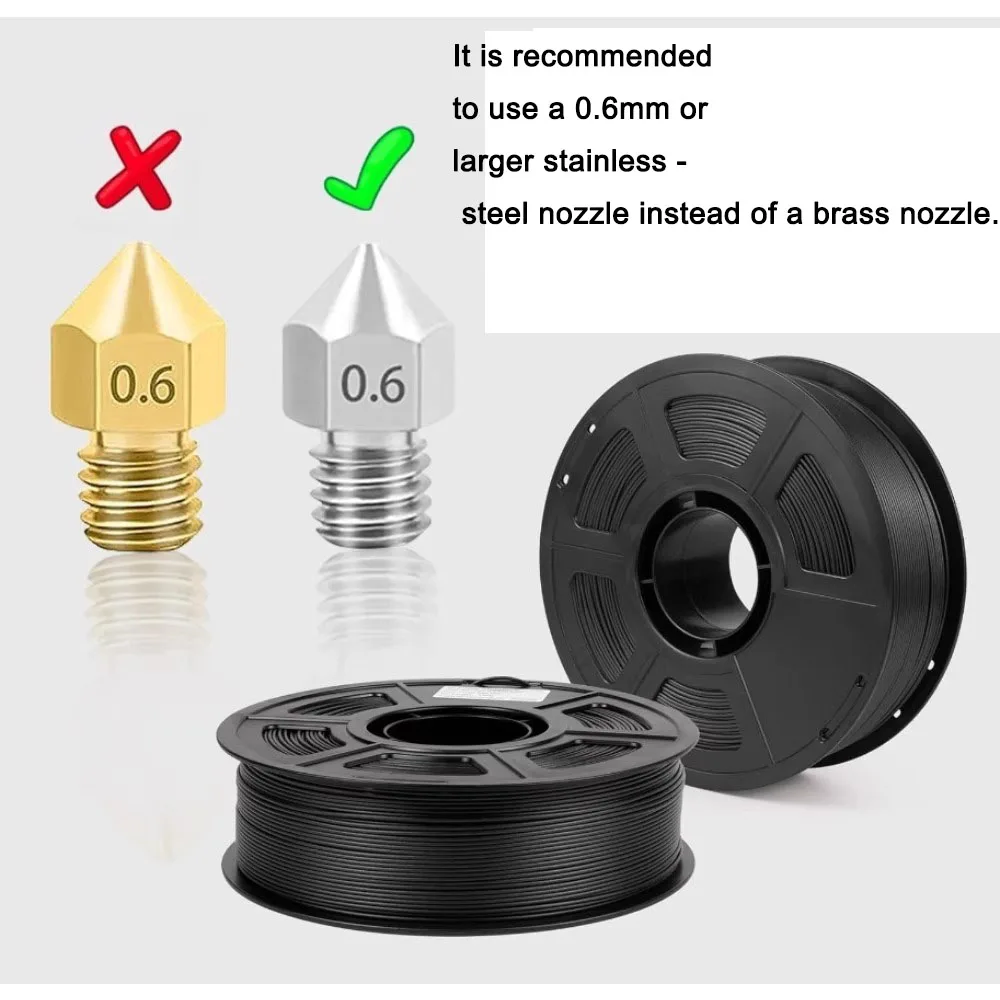 ASA ألياف الكربون خيوط الطابعة ثلاثية الأبعاد المواد 1.75 مللي متر ASA-CF مستهلكات الطباعة ثلاثية الأبعاد عالية الأداء 1 كجم #4