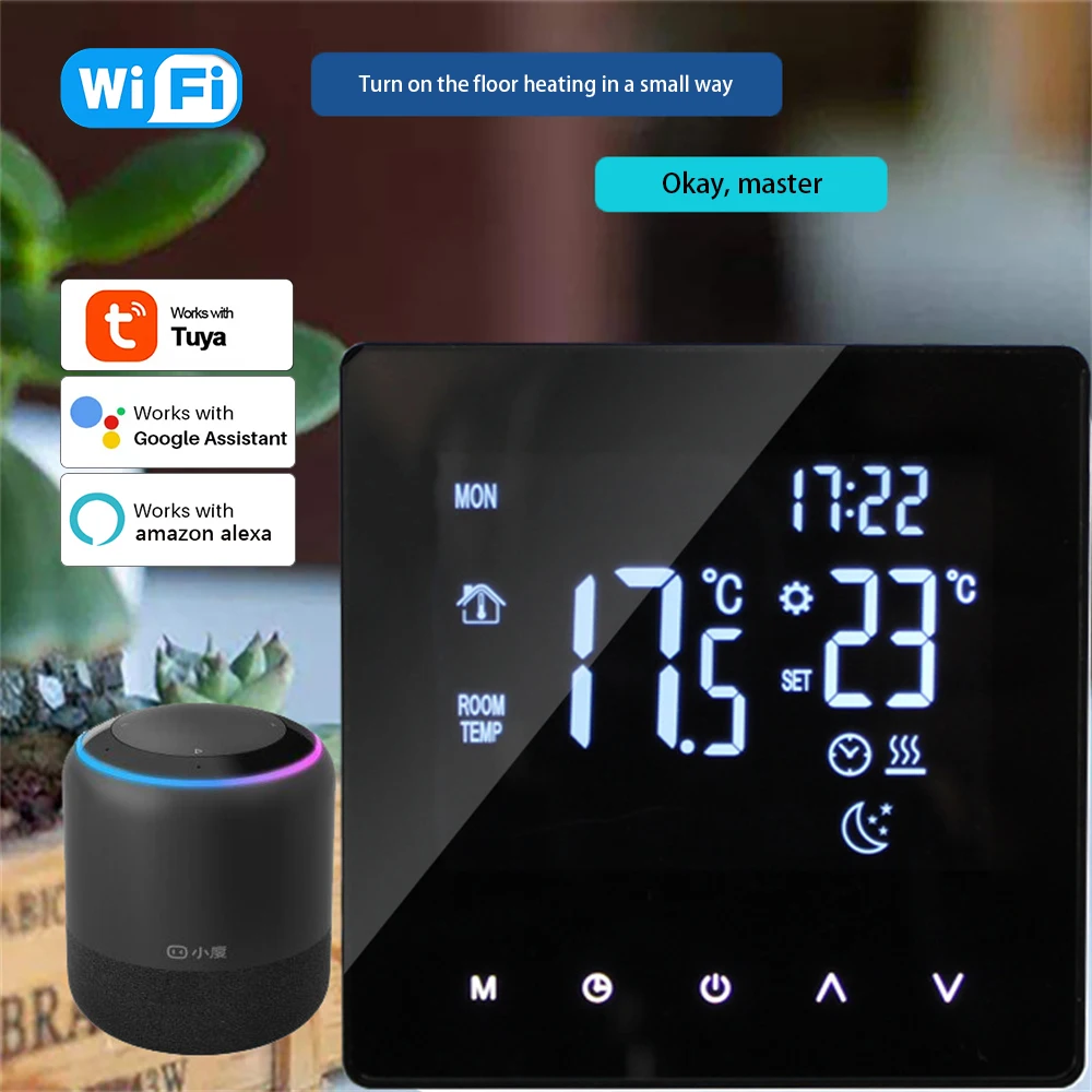 

Tuya WiFi Smart Thermostat Temperature Controller Electric /Floor/Water/Gas Boiler Heating Smart Home Via Alexa Google Home