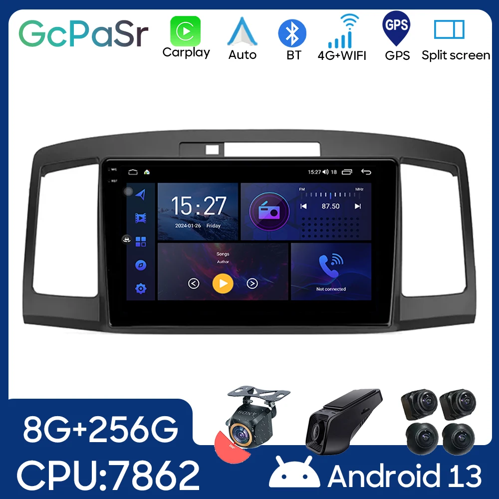 For Toyota Allion Premio T240 2001 - 2007 Android Auto Car Radio Stereo Head Unit Multimedia Player GPS Navigation No 2din DVD