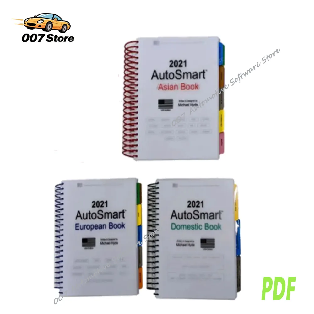 2021 AutoSmart 3 E Book Set by Michael Hyde - Automotive Locksmithing Programming for Asian European & Domestic Car Keys