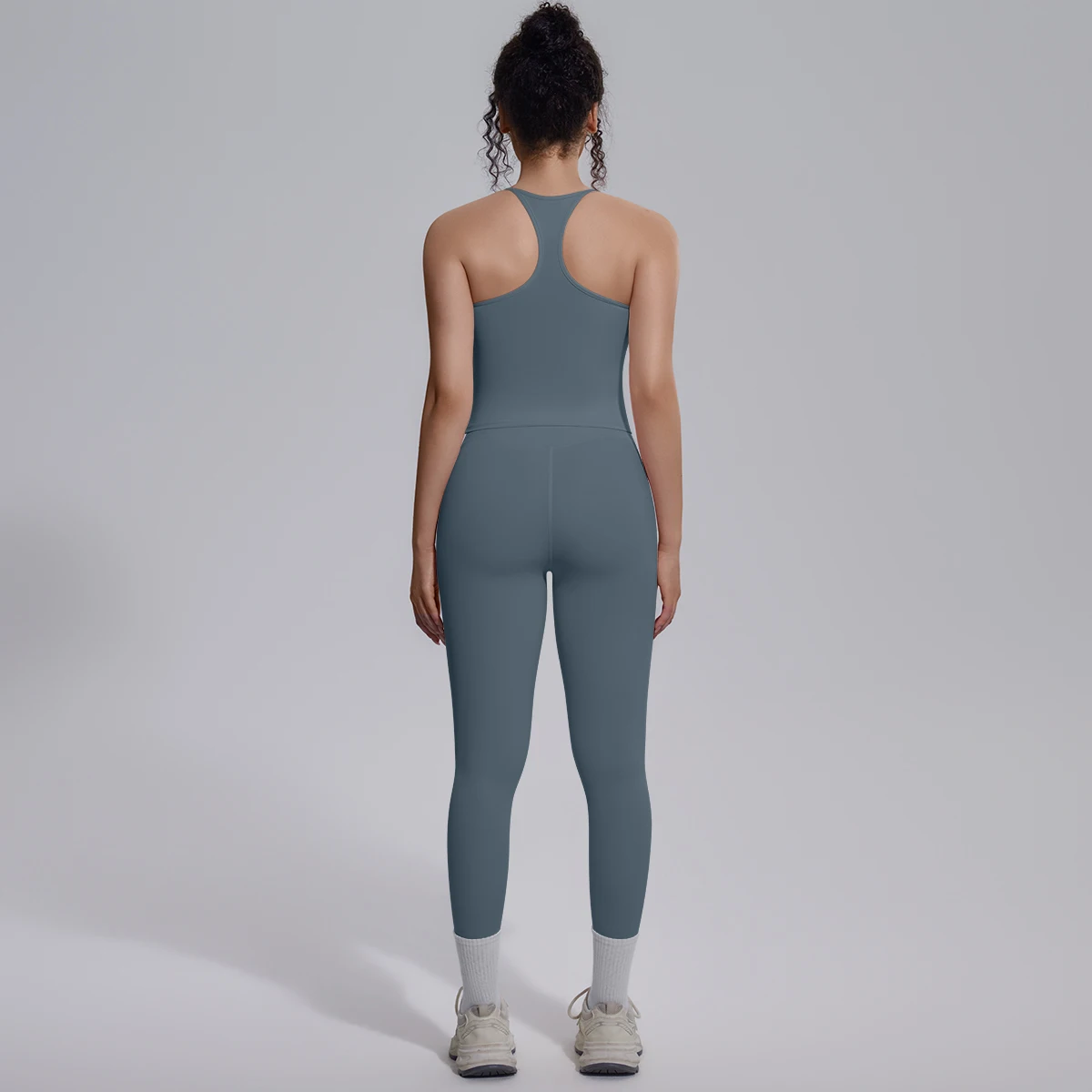Quick Drying Legging Outdoor Running Yoga Set for Womans High Waisted Push Up Female Pants Gym Sexy Beautiful Back Vest Yoga Set