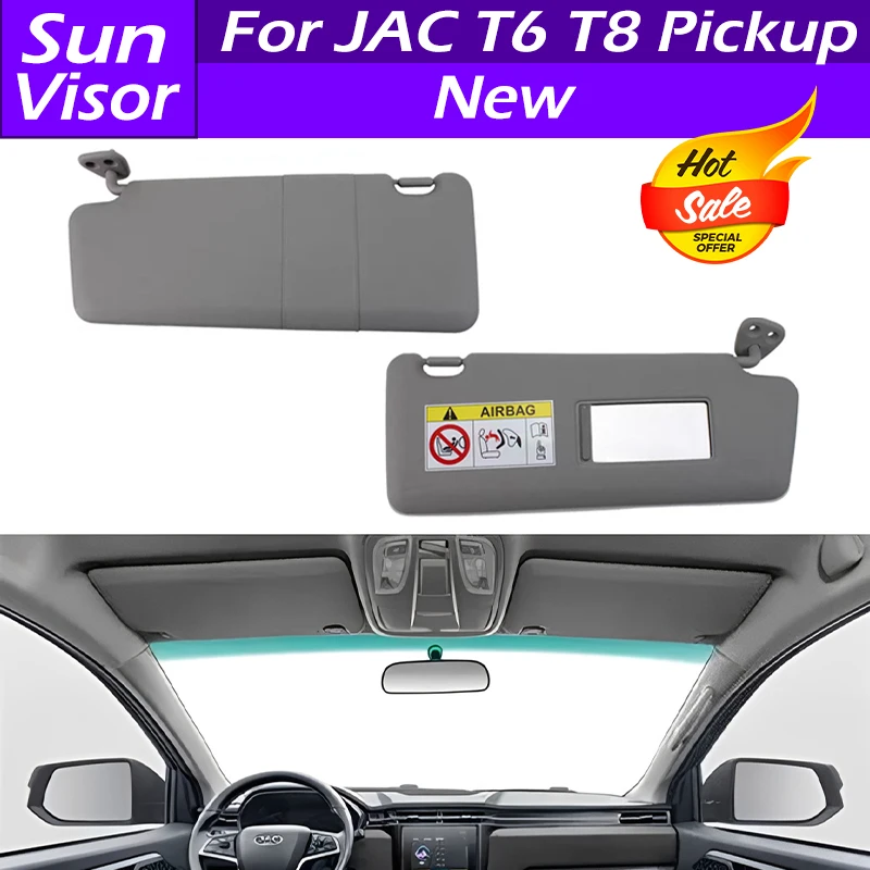 

For JAC T6 T8 Pickup New Car Front Sun Visor Panel Sunvisor With Makeup Mirror Sun Visor Sunshade Assembly With Cosmetic Mirror