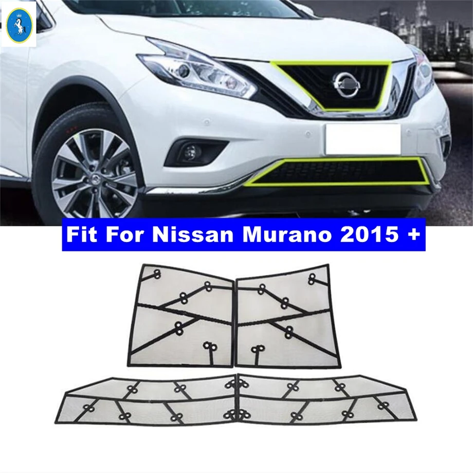 

Car Accessories Front Grille Insert Net Insect Screening Mesh Cover Trim Protection Covers Fit For Nissan Murano 2015 - 2019