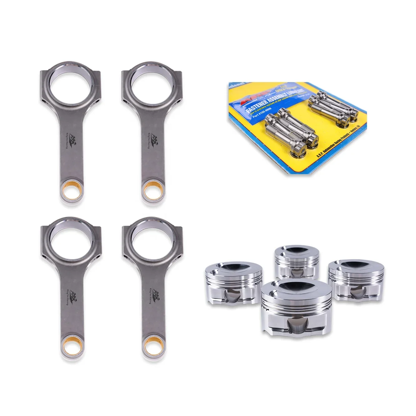 

81mm 1.8T EA113 Forged Piston And Connecting Rods For Audi A3 A4 Skoda Octavia Superb 20V Turbo Tuning