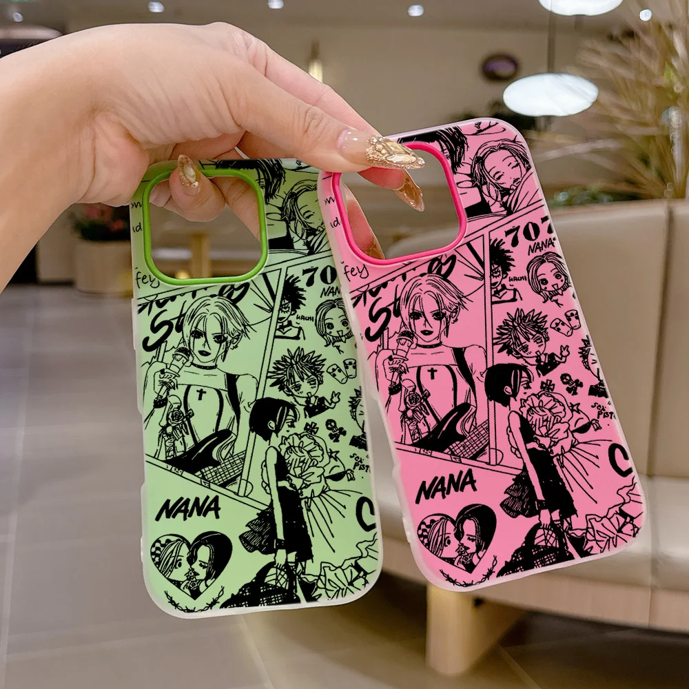 Anime Oosaki Nana Matte Candy Color 2 in 1 Phone Case for Motorola Moto Edge G Stylus 60 G64 G73 G54 G24 50 Fusion Neo Pro 4G 5G