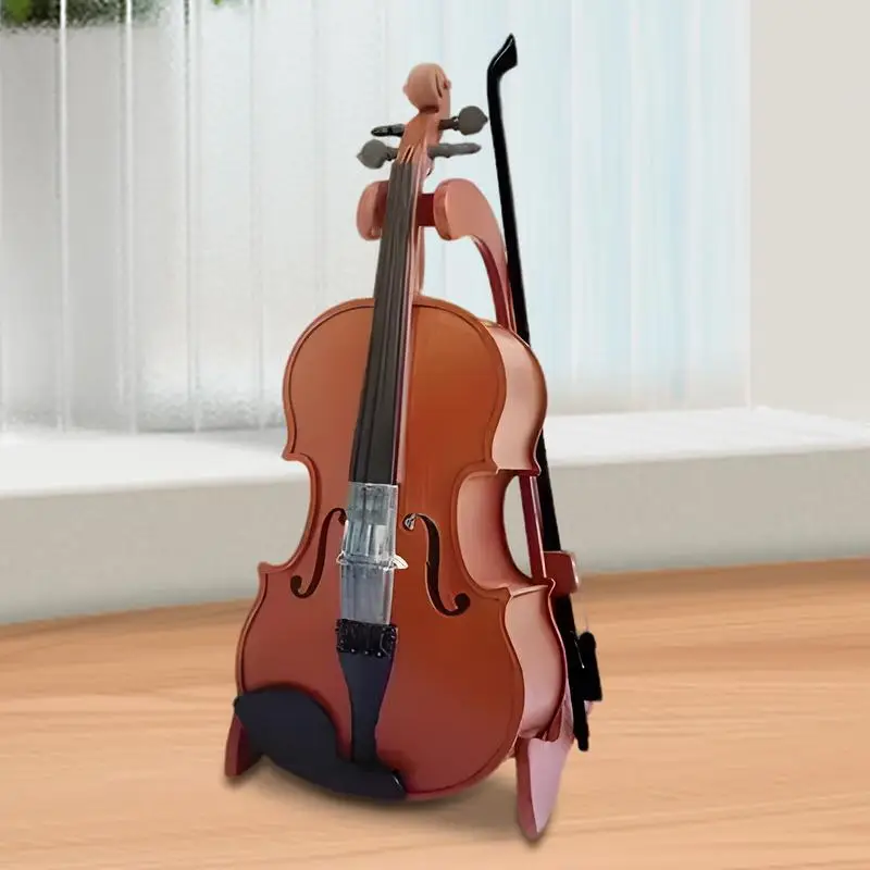 Mini violon, décoration de maison, Instrument de musique, jouet réaliste, modèle de décoration de bureau pour bureau, chevet, bibliothèque, affichage