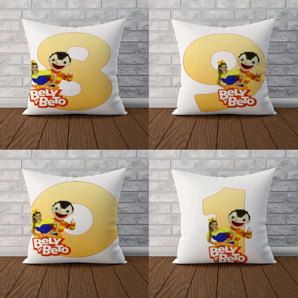 Cushion Covers Yellow Bely Y Beto Decorative Cushion Cover 45x45 Cushions Home Decor Pillowcase for Pillow Anime Pillow Cases