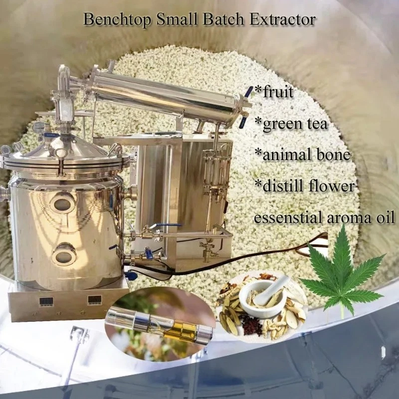 Essential Oil Extractor 10-50L Lab Use Vacuum Herbal Plant Extraction Machine Customized For Flower Essential Oil Processing