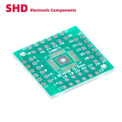 10PCS QFN44 DIP44 QFN48 0.5mm QFP PQFP LQFP 44 48 to DIP Transfer Board DIP Pin Board Pitch IC Adapter plate Conversion board
