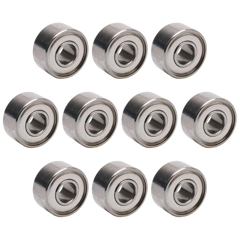 

3x8x4 mm Miniature Steel Bearing 693ZZ R-830ZZ 619/3 Skateboard Deep Groove Ball Bearings Pack of 10