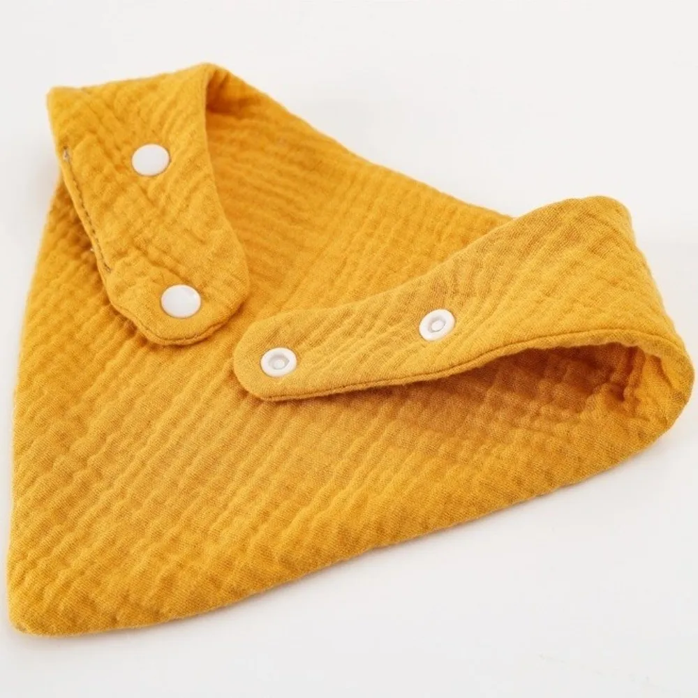 

Cotton Material Newborn Feeding Saliva Towel Triangle Shape Absorbent Baby Burp Cloth Solid Color Soft Drool Bandana Bib