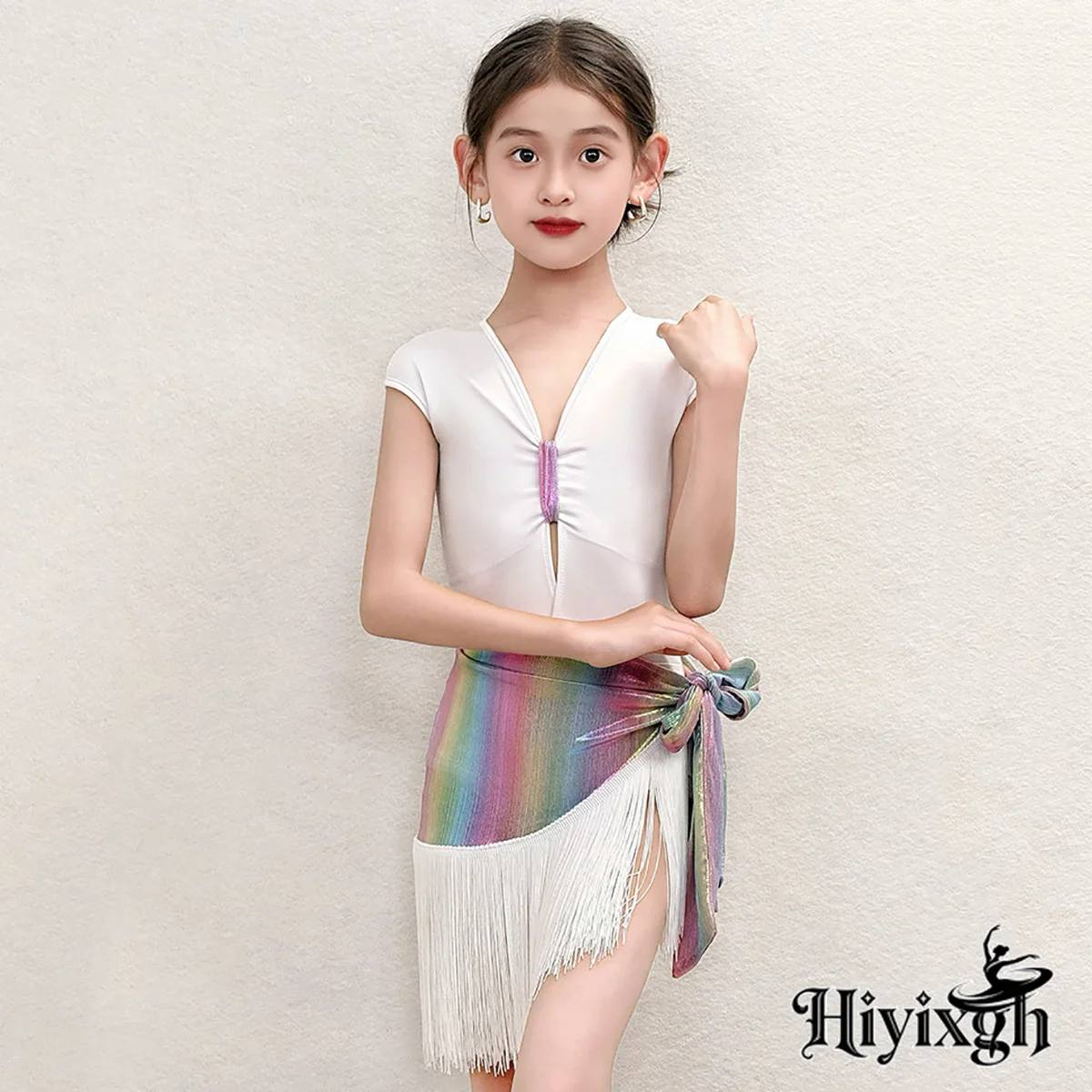 Girls Latin Dance Costume Set - usage example