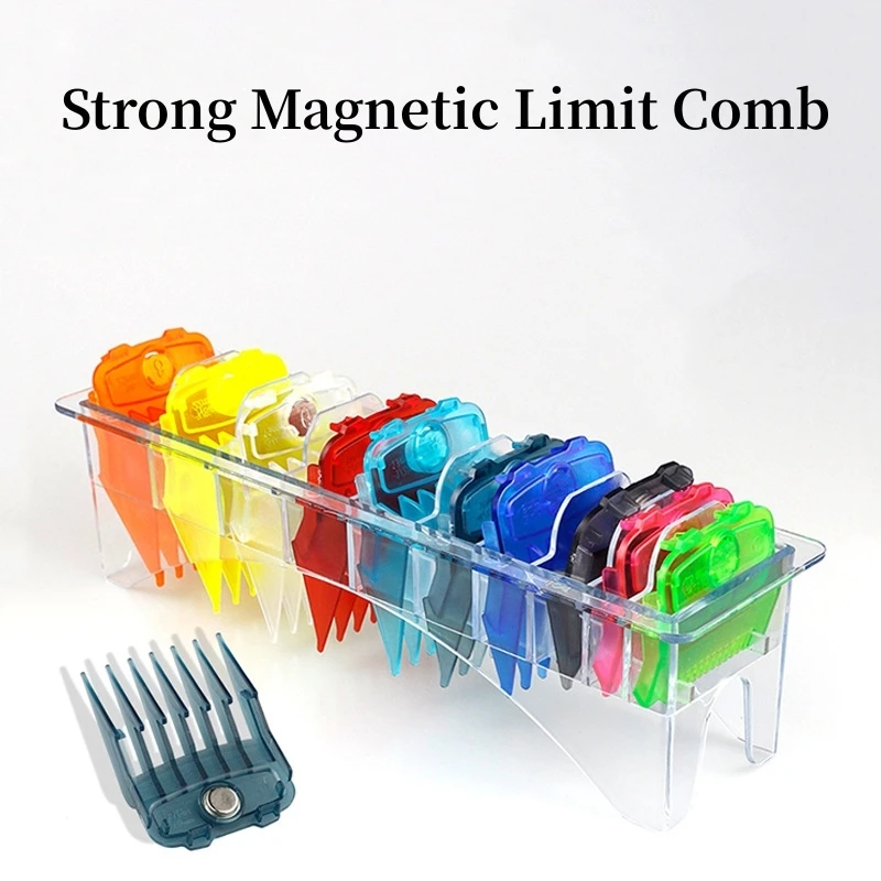 Strong Magnetic Limit Comb Transparent Color For Wahl Electric Clipper Guards Barber Shop Professional Cutting Guide Comb Y0429