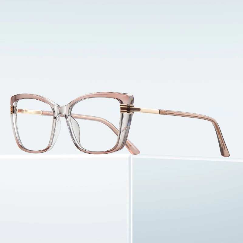 KIZN TR90 مربع النساء قصر النظر النظارات الطبية الإطار موضة جديدة مكافحة الضوء الأزرق مخصص شخصية نظارات-0.50 إلى -6.0