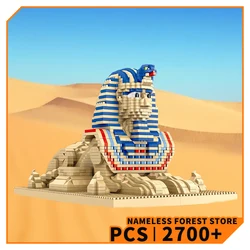 City Building Diamond Bricks MOC Set Paris Louvre Museum Building Blocks Sphinx Model Street View Toys Adult Children Boys Gifts