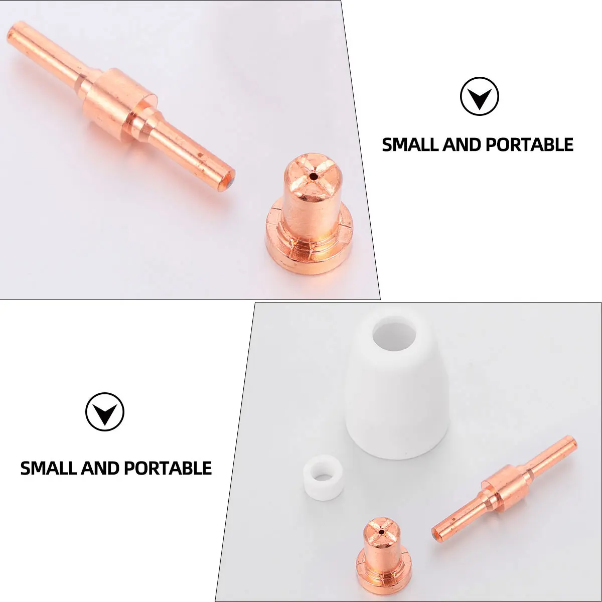 

30 Pcs Plasma Cutting Accessories Copper Nozzle Kit Durable Anti Corrosion Welding Torch Parts Electrode Tip Replacement