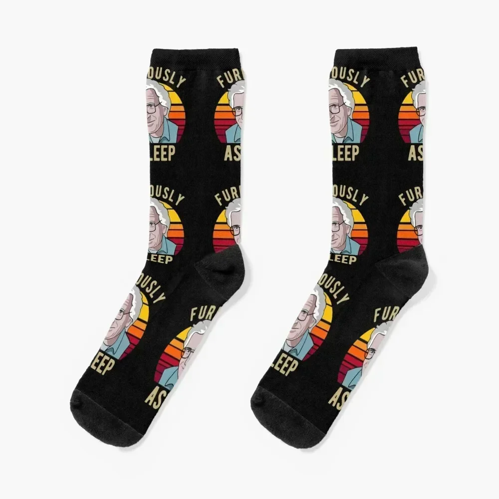 

Noam Chomsky - Furiously Asleep - Funny Linguist Art Socks Novelties hip hop short Socks For Men Women's