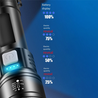 A69P-Led Flashlight P70 Torch Powerful Zoom Telescopic Flashlight Portable Lantern Long Lasting Rechargeable Camping Lamp
