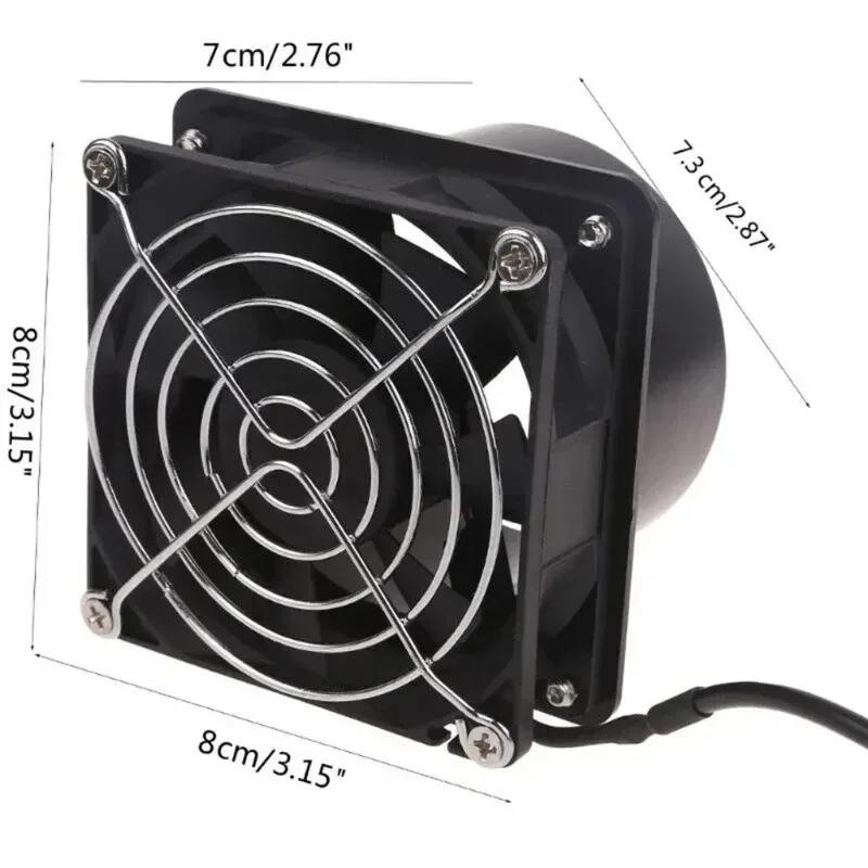 1set Adjustable Speed Solder Smoke Absorber Fume Extractor Fan Pipe Duct Exhuast Fan USB Adjustable Speed With 1M Pipe image 6