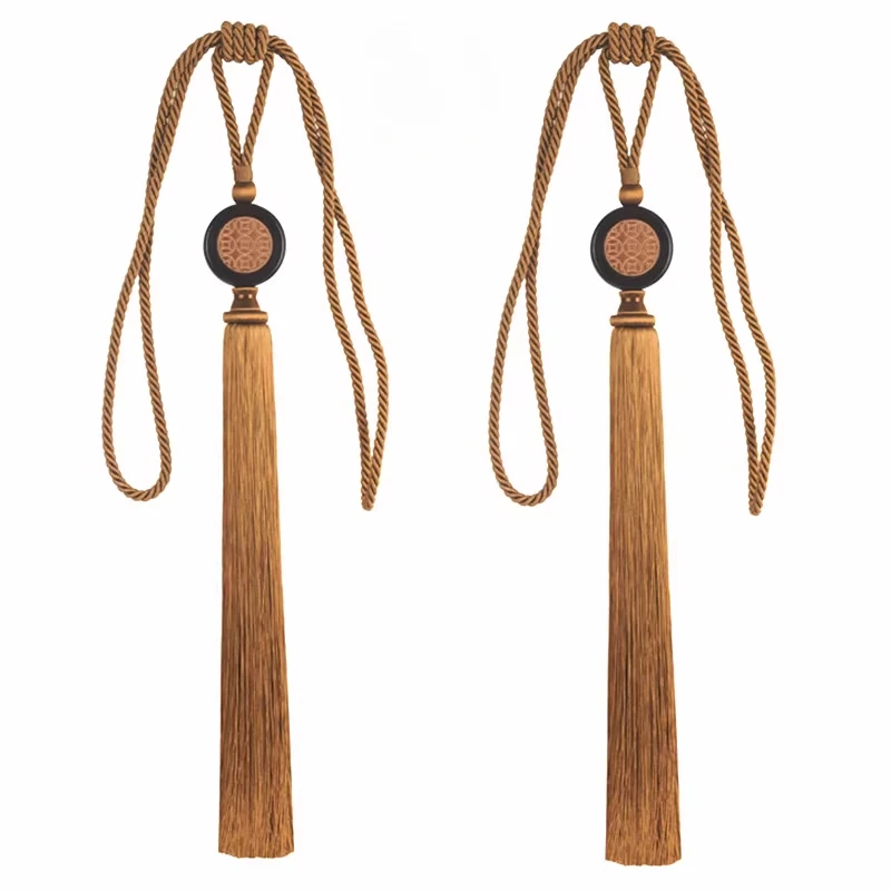 Exquisite Chinese Style Curtain Tiebacks Long Tassels and Hanging Tassels High-quality Retro Curtain Hanging Balls and Straps
