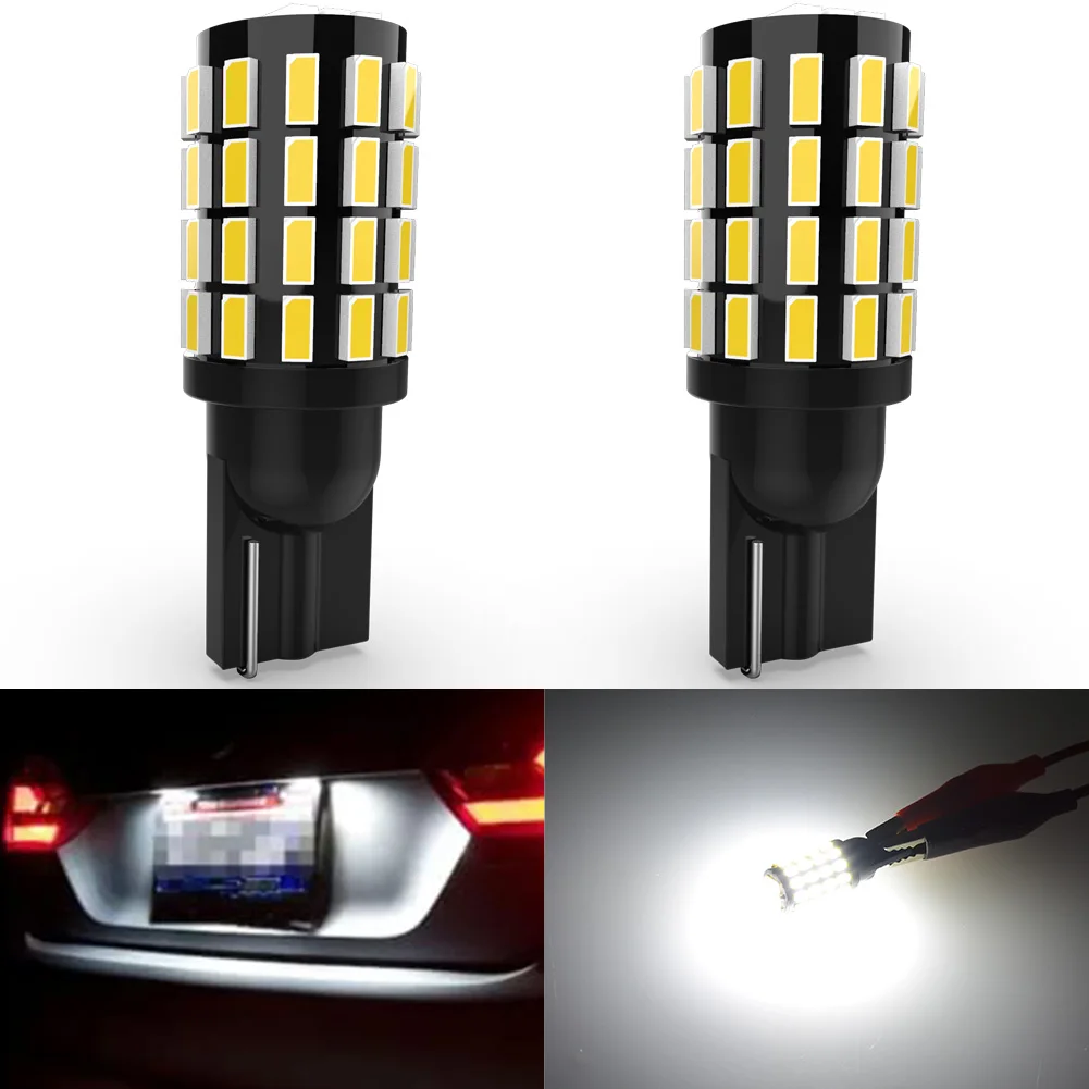 2pcs T10 W5W LED Bulbs Canbus 194 168 LED Clearance Light Car Interior Parking Head Running Lamp White 54SMD 3014 Super Bright