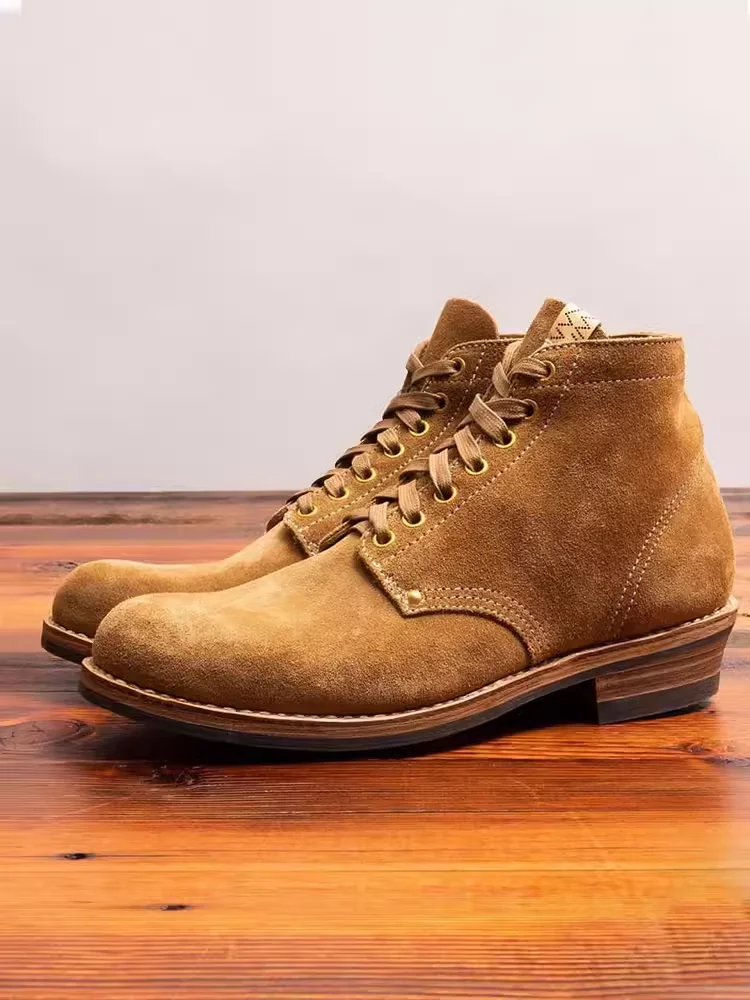 VISVIM new thick-soled Goodyear anti-odor BRIGADIER retro suede shoes and boots