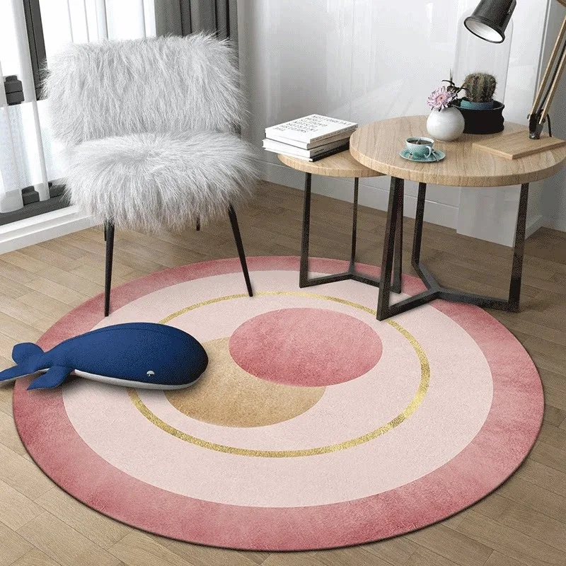 Round Art Clock Pattern Living Room Carpet Creative High-End Bedroom Rug Home Decor Sofa Coffee Table Floor Mat Tapis Alfombra