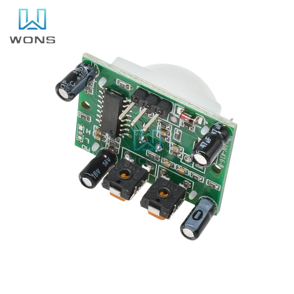 HC-SR501 HC-SR505 Adjust IR Pyroelectric Infrared PIR Module AM312 Motion Sensor Detector Module with HC-SR501 Bracket Diy