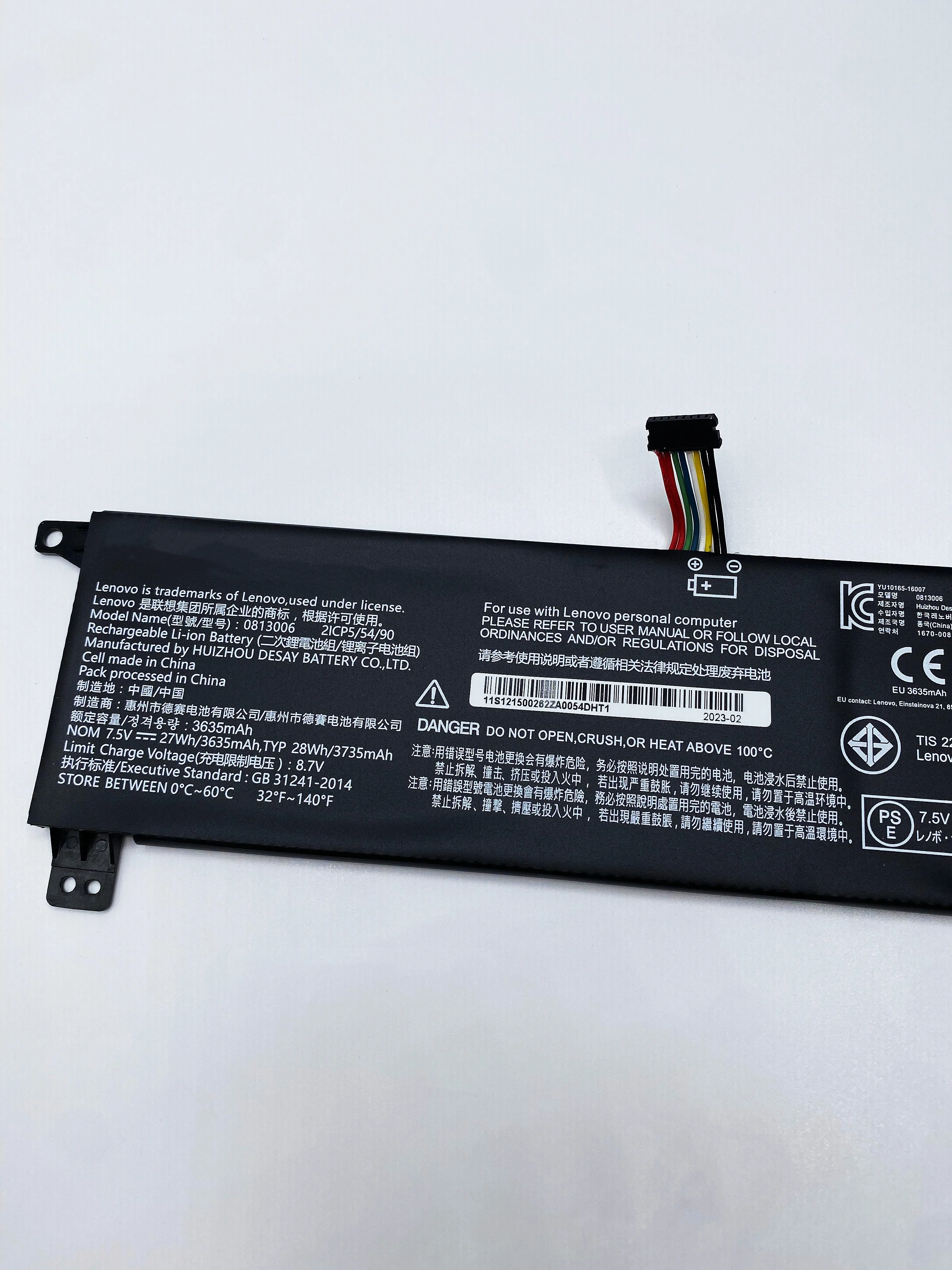 Imagem -05 - Original 0813006 Bateria do Portátil para Lenovo Ideapad 120s11 120s-11iap 120s-14iap 81a5006mge 5b10p18554 5b10p23790 Bsno485490