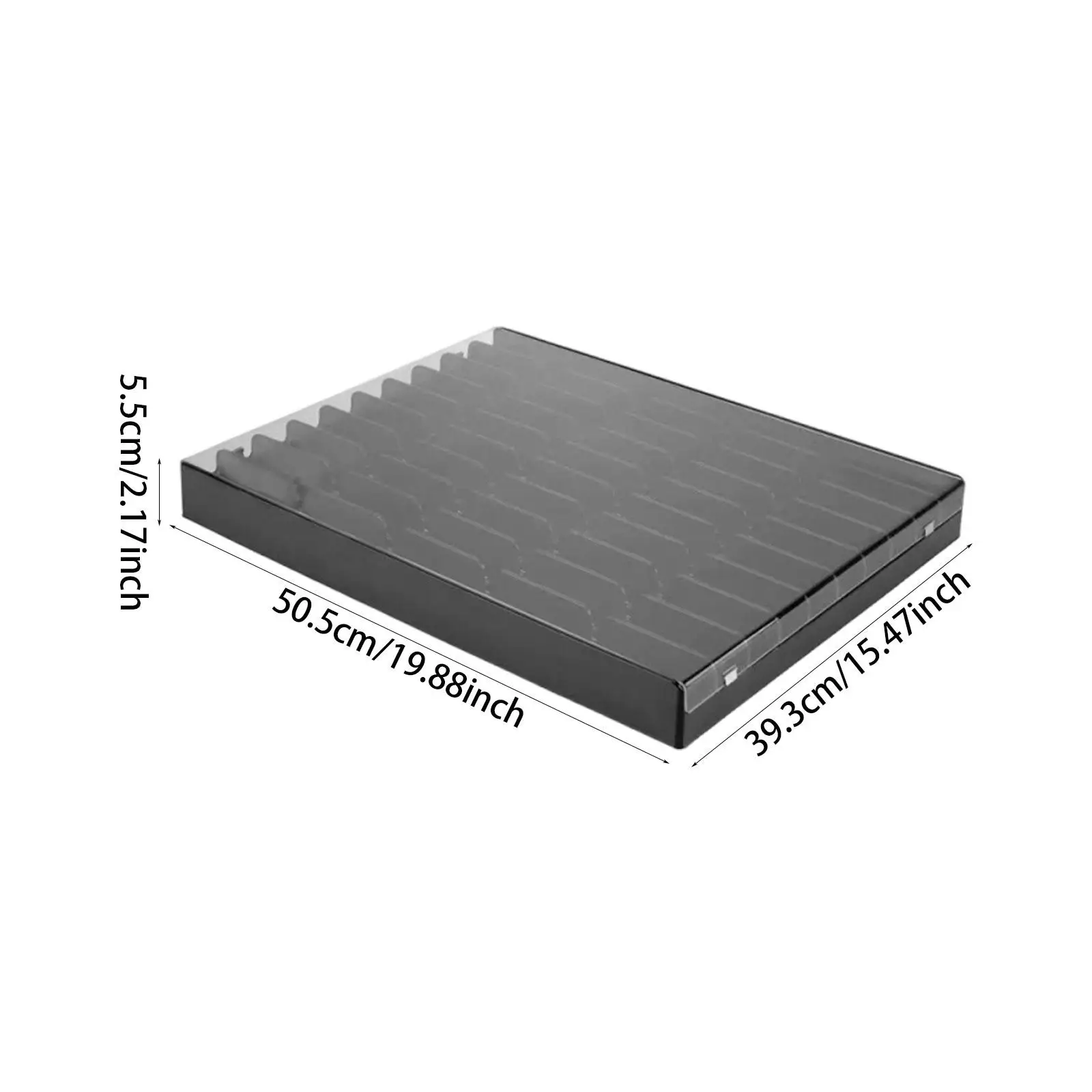 1/64 Model Car Storage Display Case, Organizer Case, Organizing Dustproof Multifunctional, 50 Slots Toy Car Display Shelf