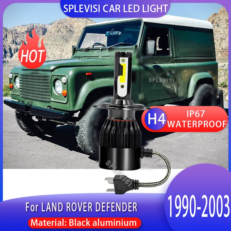 Great Value, Highly Recommend LED Headlight Bulb IP67 6000K for LAND ROVER DEFENDER 1990-2003 1991 1992 1993 1994 1995 1996